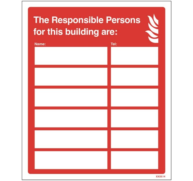 The Responsible Persons for this Building are: