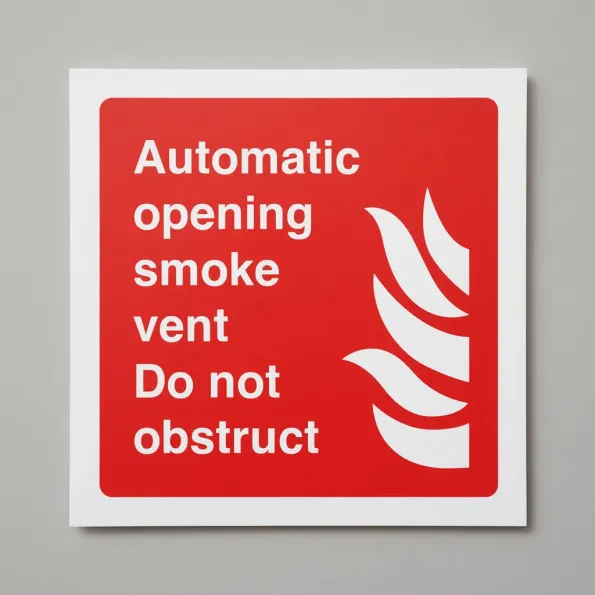 Automatic Opening Smoke Vent - Do Not Obstruct