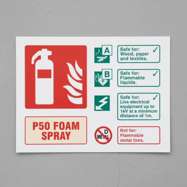 P50 Foam Spray Fire Extinguisher Identification P50 Foam Spray Fire Extinguisher Identification