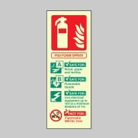 P50 Foam Spray Fire Extinguisher Identification