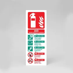 AVD (Aqueous Vermiculite Dispersion) Fire Extinguisher Identification AVD (Aqueous Vermiculite Dispersion) Fire Extinguisher Identification