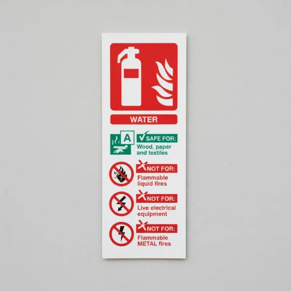 Water Fire Extinguisher Identification Water Fire Extinguisher Identification