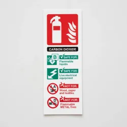 CO2 Carbon Dioxide Fire Extinguisher Identification