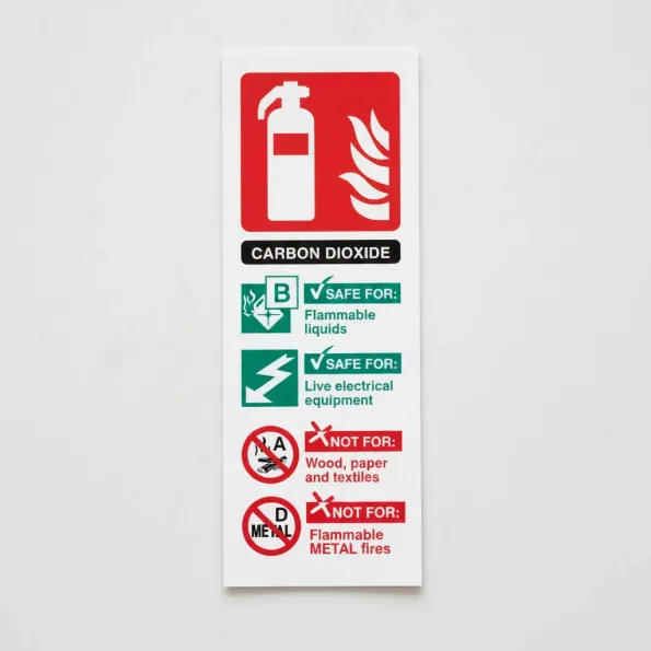 CO2 Carbon Dioxide Fire Extinguisher Identification