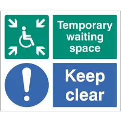 Temporary Waiting Space - Keep Clear