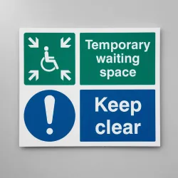 Temporary Waiting Space - Keep Clear Temporary Waiting Space - Keep Clear