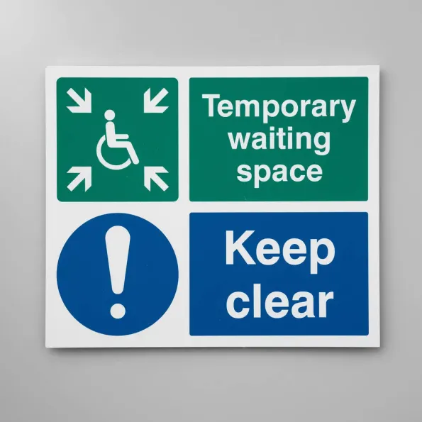 Temporary Waiting Space - Keep Clear
