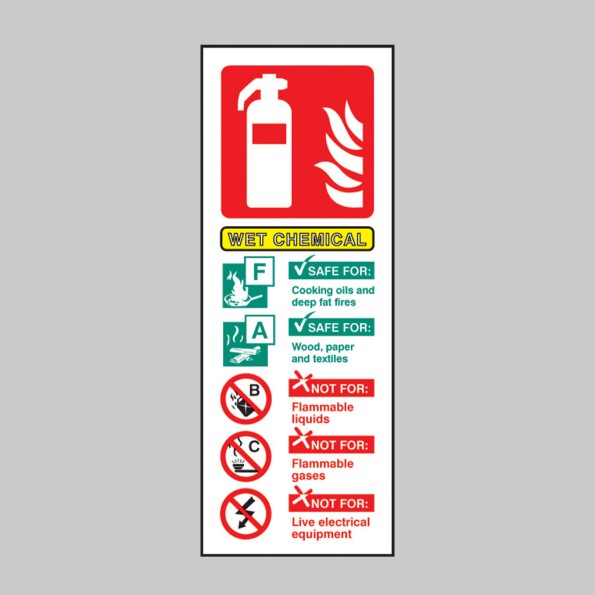 Wet Chemical Fire Extinguisher Identification