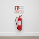 Foam Spray Fire Extinguisher Identification Sign (AFFF)