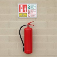 Wet Chemical Fire Extinguisher Identification Sign