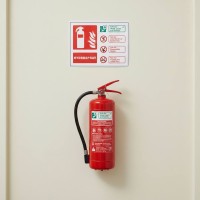 Hydrospray Fire Extinguisher Identification Sign