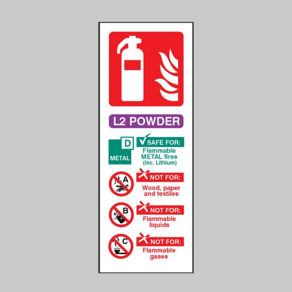 L2 Powder Fire Extinguisher Identification