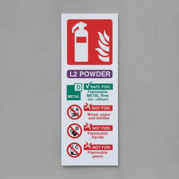 L2 Powder Fire Extinguisher Identification L2 Powder Fire Extinguisher Identification