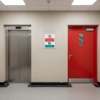 In the event of Fire Do Not Use Lift - Use Stairs