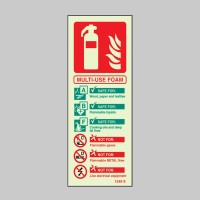 Multi-Use Foam Fire Extinguisher Identification