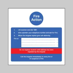 Fire Action - Hotel Sign Fire Action - Hotel Sign