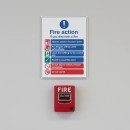 Fire Action Sign with Operate Alarm Auto Dial with Lift