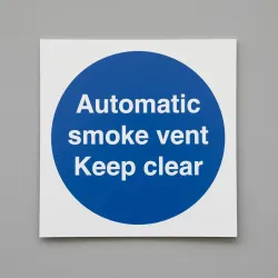 Automatic Smoke Vent - Keep Clear Automatic Smoke Vent - Keep Clear