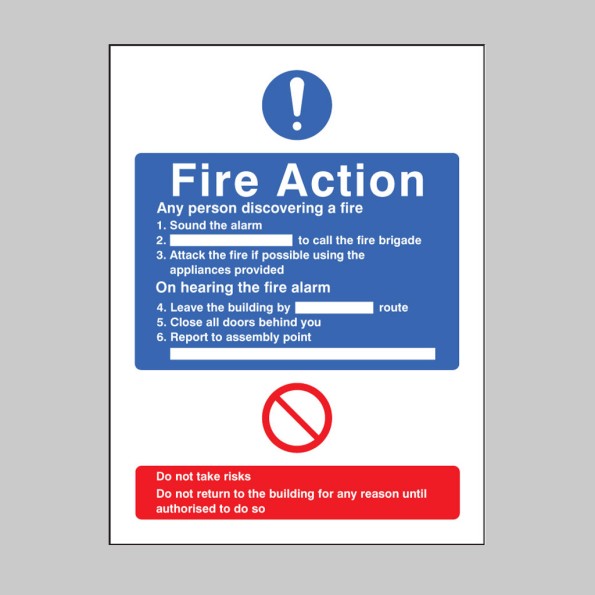 General Fire Action (No Lift in Building)