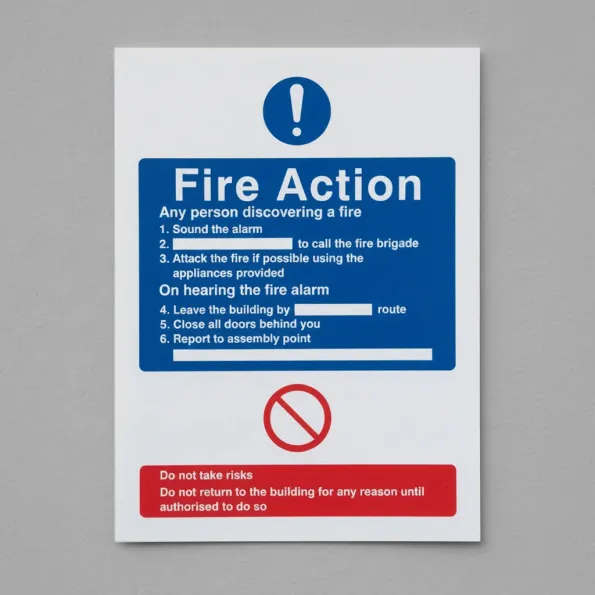 General Fire Action (No Lift in Building) General Fire Action (No Lift in Building)