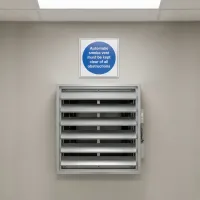 Automatic Smoke Vent - Keep Clear of Obstructions Automatic Smoke Vent - Keep Clear of Obstructions