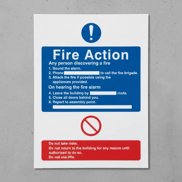 General Fire Action with Lift General Fire Action with Lift