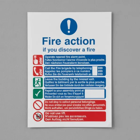 Fire Action - Call Brigade - Lift (English, French, German) Fire Action - Call Brigade - Lift (English, French, German)