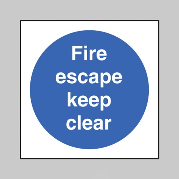 Fire Escape Keep Clear