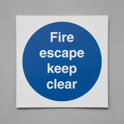 Fire Escape Keep Clear Fire Escape Keep Clear