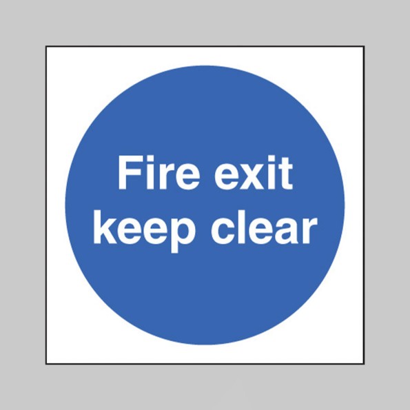Fire Exit Keep Clear