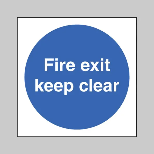 Fire Exit Keep Clear