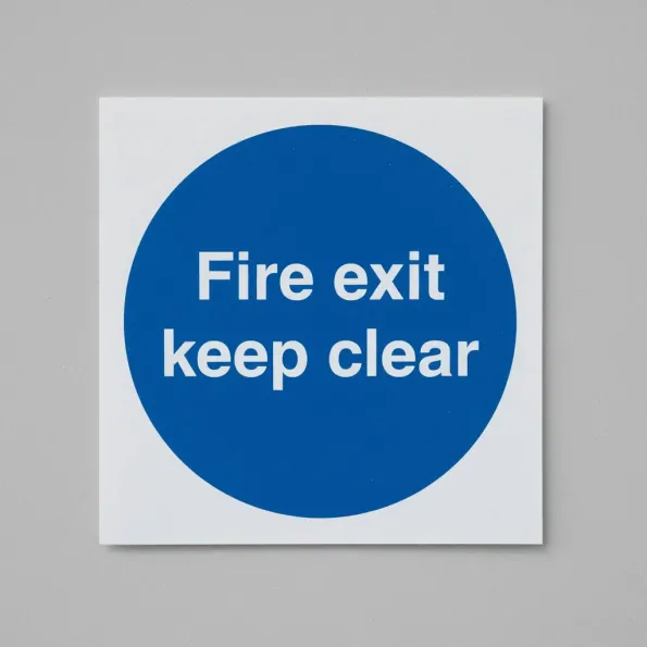 Fire Exit Keep Clear Fire Exit Keep Clear