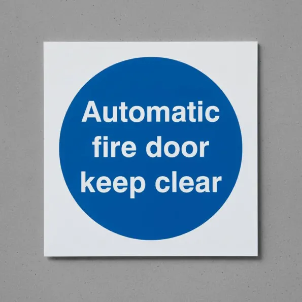 Automatic Fire Door Keep Clear Automatic Fire Door Keep Clear