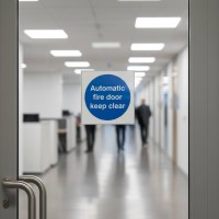 Automatic Fire Door Keep Clear