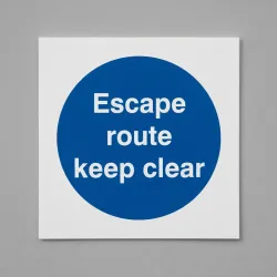 Escape Route - Keep Clear