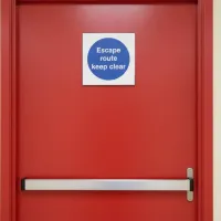 Escape Route - Keep Clear Escape Route - Keep Clear