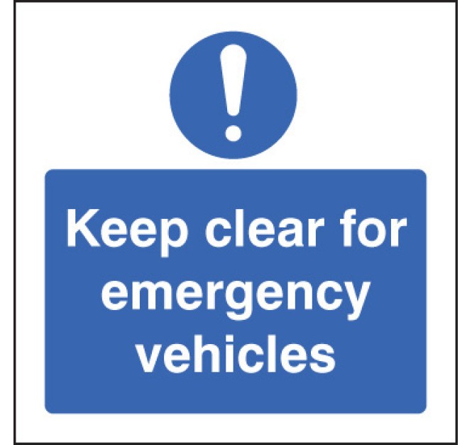 Keep Clear for Emergency Vehicles
