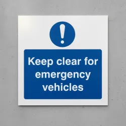 Keep Clear for Emergency Vehicles