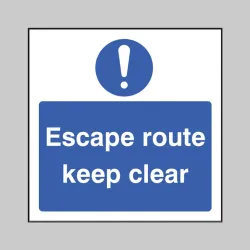 ! - Escape Route - Keep Clear