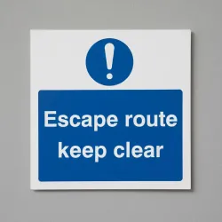 ! - Escape Route - Keep Clear