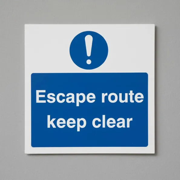 ! - Escape Route - Keep Clear