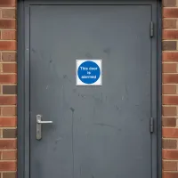 This Door Is Alarmed This Door Is Alarmed