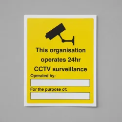This Organisation Operates 24hr CCTV Surveillance (Space for Details) This Organisation Operates 24hr CCTV Surveillance (Space for Details)