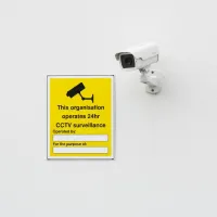 This Organisation Operates 24hr CCTV Surveillance (Space for Details)