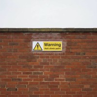 Warning - Anti Climb Paint