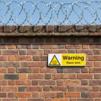 Warning - Razor Wire