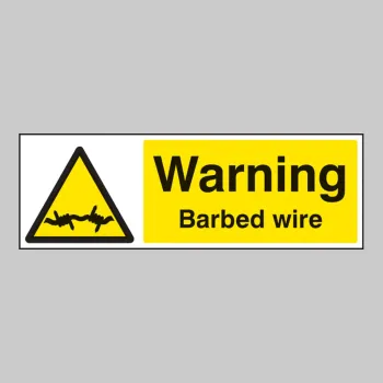 Warning - Barbed Wire