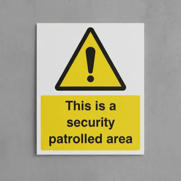 This Is a Security Patrolled Area