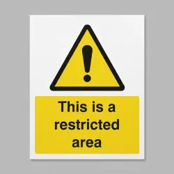 This Is a Restricted Area This Is a Restricted Area