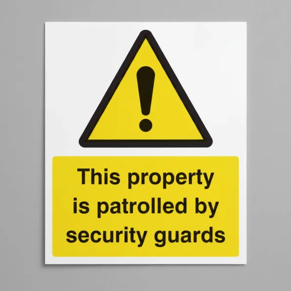 This Property Is Patrolled By Security Guards This Property Is Patrolled By Security Guards